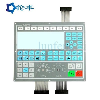 Un bon prix. Commutateur tactile LED à membrane de surface mate PET personnalisé avec LED blanc rouge vert bleu en ligne
