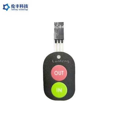 Panneau recouvert graphique de clavier numérique de Matte Surface Waterproof Membrane Switch