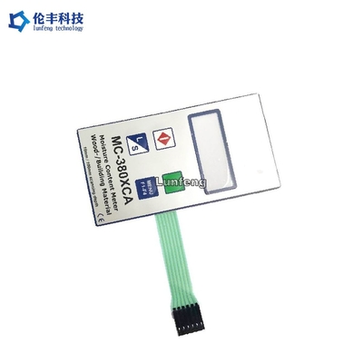 Commutateur de membrane LED personnalisable avec surface PET mate/brillante