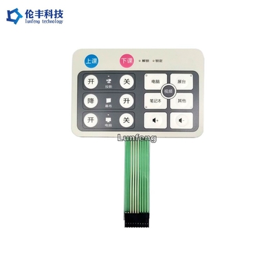 Un bon prix. Contact à membrane adapté aux besoins du client de la conception LED, clavier à membrane de relief des clés LED en ligne