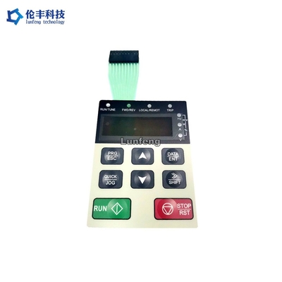 Un bon prix. Aspect mat de commutateur à membrane LED tactile de fenêtre d'affichage à cristaux liquides noir en ligne