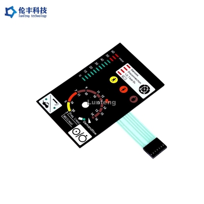 Un bon prix. Le clavier numérique à membrane de la fenêtre LED d'affichage à cristaux liquides, contact à membrane mené par circuit argenté en ligne
