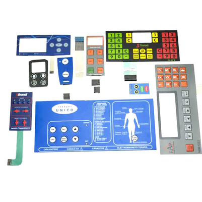 Un bon prix. Commutateur en plastique adapté aux besoins du client d'ANIMAL FAMILIER de membrane pour industriel/médical avec la couleur de LED en ligne