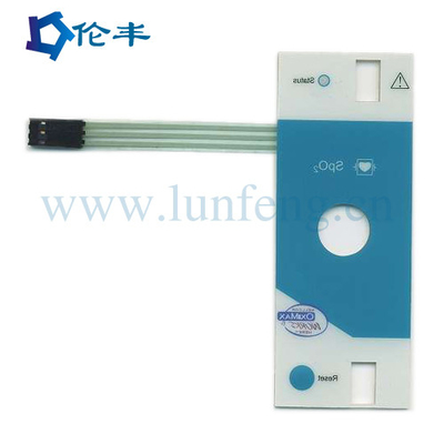Un bon prix. PVC blanc adapté aux besoins du client 1mm en plastique 1.5mm de clavier numérique de membrane de LED en ligne