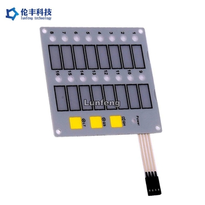 Un bon prix. Clavier à membrane LED blanc personnalisé avec niveau de protection IP65 en ligne