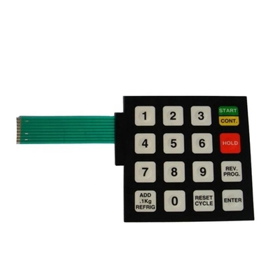 Un bon prix. Clavier à membrane LED de niveau de protection IP65 avec hauteur de 2,54 mm et couleur LED blanche en ligne