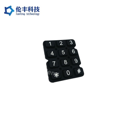 Bouton d'emboutissage du clavier en caoutchouc de silicone résistant à l'eau pour un contrôle lisse et précis