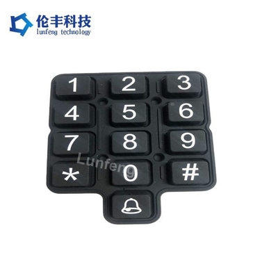 Un bon prix. Équipement industriel Clavier en caoutchouc de silicone avec impression Impression à sérigraphie et pilule de carbone Type par imprimé en ligne