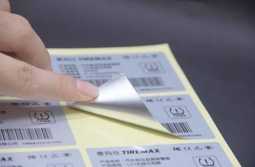 Un bon prix. Silver Sticker Label with Permanent Acrylic Adhesive Resistant to Water Oil and Chemicals for Custom Quantities From 100 To 10,000+ en ligne