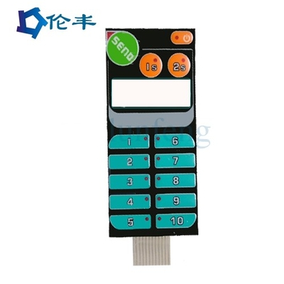 Écran imprimant le commutateur tactile de dôme en métal de circuit de couleur de Pantone de protection de contact à membrane
