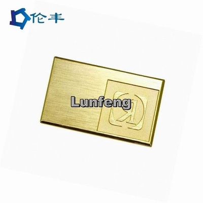Un bon prix. Acier inoxydable en aluminium du logo RAL AL1060 de plaque signalétique de matriçage en ligne