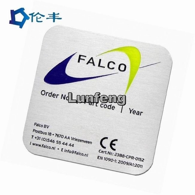 Un bon prix. Petites plaques d'identification en aluminium en métal Logo Square 3M Adhesive en ligne