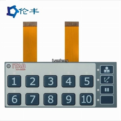 Un bon prix. Le contact à membrane du gris LED FPC a gravé le clavier numérique en refief tactile de commutateur de bouton en ligne