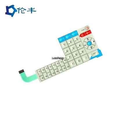 Un bon prix. Le recouvrement de panneau de commande de contrôle personnalisé de matériel médical gravent le bouton en refief tactile de dôme de 3M 467 en ligne